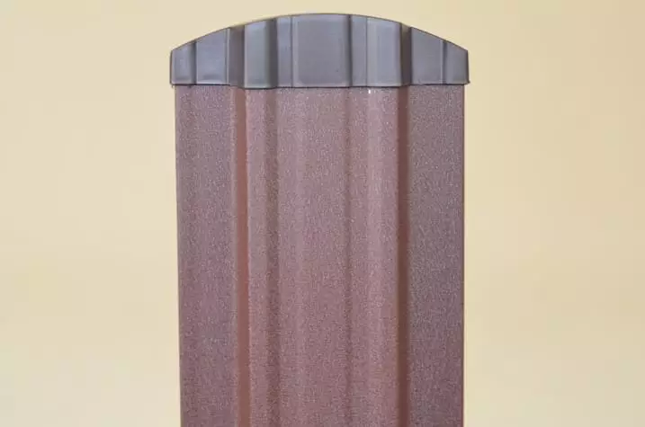 Sztacheta metalowa drewnopodobna - Brązowy mat 2 stronny
